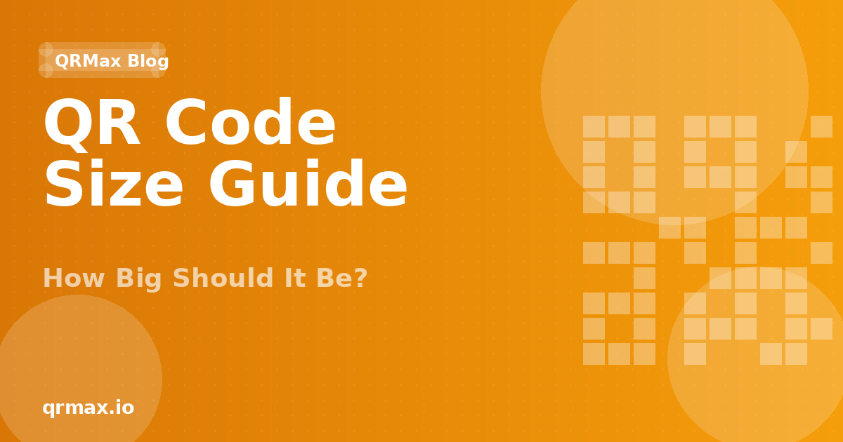 QR Code Sizes: The Complete Printing Guide for Every Use Case